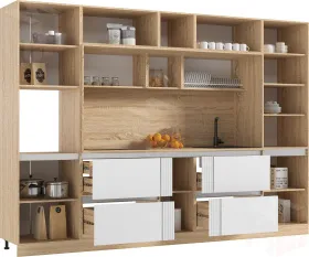 Кухня Карина МДФ 3,2 Пластер Бьянка