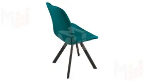 Стул Марвел К2 Исп. 2 Черный муар Велюр Confetti Izumrud