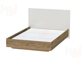 Кровать 1400 Квадро 031 М1 с Настилом Миндаль