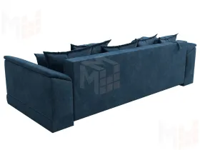 Диван прямой НордСтар НПБ ( BRUT 11 синий )