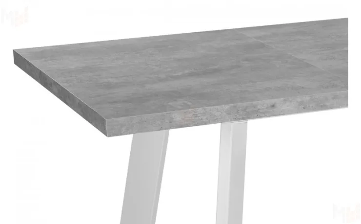 Стол раскладной Райт Лофт 120 Бетон/Белый