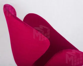 Кресло дизайнерское DOBRIN SWAN (бордо ткань AF5, алюминиевое основание)