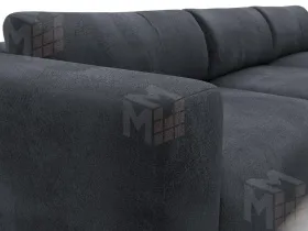 Диван угловой Лига-066 НПБ Лонг угол правый ( TOWER 11 темно-серый )