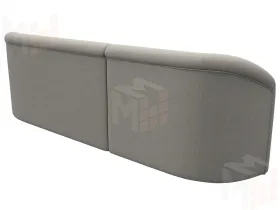 Диван прямой Лига-027 угол левый ( Амур бежевый )