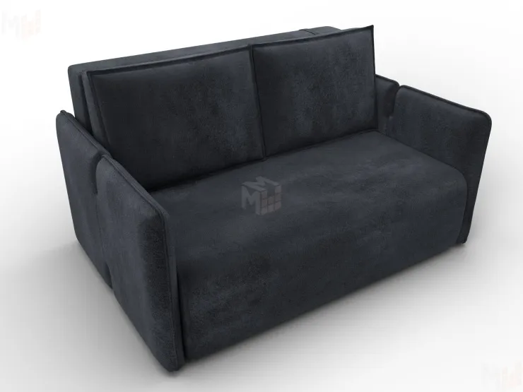 Диван прямой Лига-117 ( TOWER 11 темно-серый )