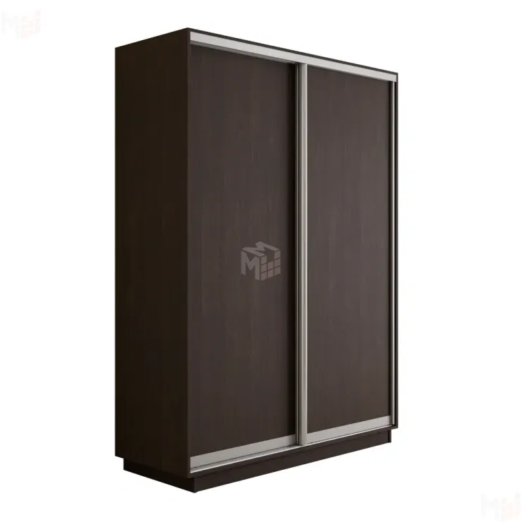 Шкаф-купе Оптим 2-х дверный 140 см. 1 штанга, 7 полок