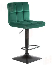 Стул барный DOBRIN DOMINIC (зеленый велюр (MJ9-88))