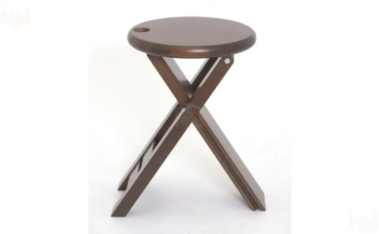 Табурет складной деревянный Оливия Тёмный орех