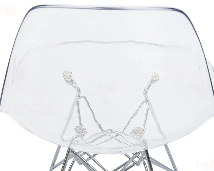 Стул обеденный DOBRIN DSR CASPER (ножки хром, цвет прозрачный)