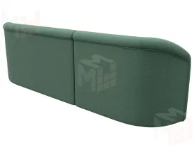 Диван прямой Лига-027 угол левый ( Амур зеленый )