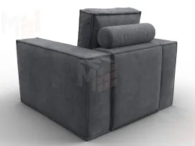 Кресло Лига-081 НПБ ( BRUT 16 темно-серый )