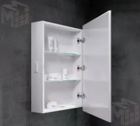 Зеркальный шкаф с LED подсветкой Rita 600