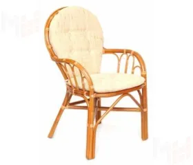 Стул из ротанга с подушкой 04/16