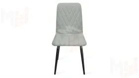 Стул Стенли К1С Черный муар, Велюр Confetti Silver