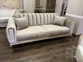 Диван Замира 3х местный бежевый