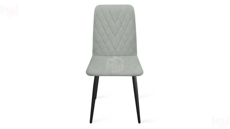 Стул Стенли К1С Черный муар, Велюр Confetti Silver