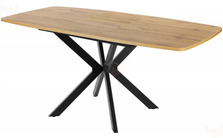 Стол раскладной Твин Лофт 130 Дуб Вотан/Черный