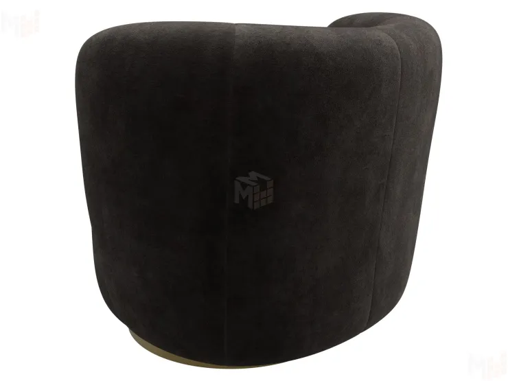 Кресло Лига-072 ( велюр BRUT 17 коричневый )