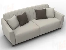 Диван-книжка Лига-095 НПБ ( Амур 02 бежевый )