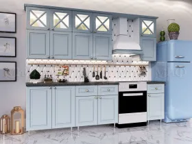 Кухня Констанция 2,0/900 комп. №4 дымчатый