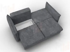 Диван прямой Лига-100 НПБ ( BRUT 16 темно-серый )