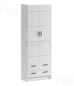 Детский шкаф Вега New белый глянец