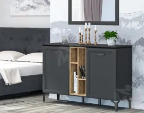 Комод К-2 Шарм Антрацит