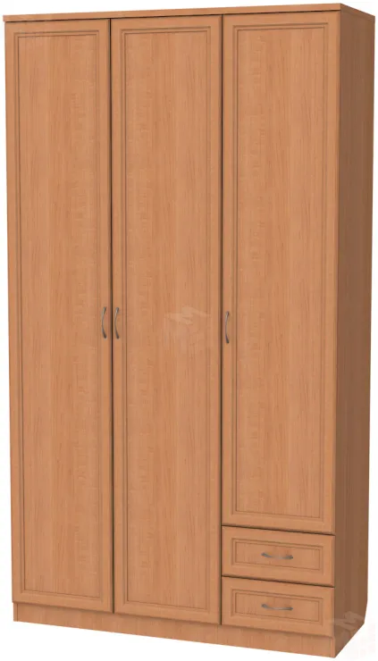 Шкаф для белья со штангой, полками и ящиками 113