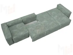 Диван прямой Лига-081 НПБ МегаЛонг ( BRUT 08 зеленый )