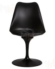 Стул обеденный DOBRIN TULIP (черное основание, цвет черный (B-03))