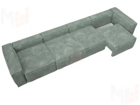Диван прямой Лига-081 НПБ МегаЛонг ( BRUT 08 зеленый )