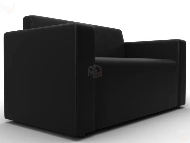 Диван прямой Лига-093 ( Черный )