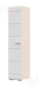 Пенал глухой Симба дуб белфорд - белый глянец