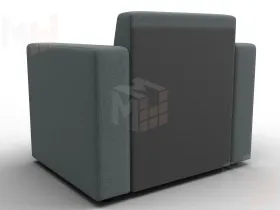 Кресло Лига-093 ( Амур 07 серый )