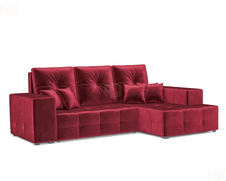 Монреаль Правый угол (бархат красный STAR VELVET 3 DARK RED)
