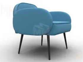 Кресло Лига-086 ( рогожка Амур 10 голубой )