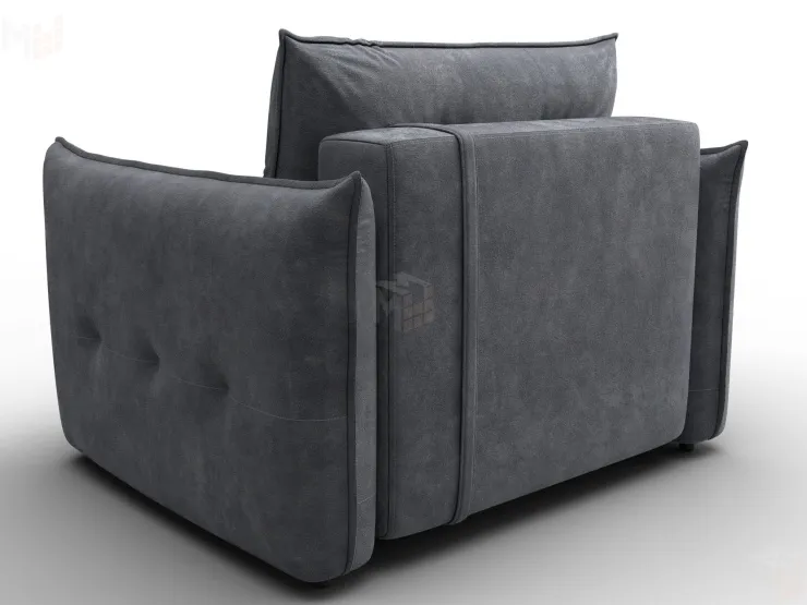 Кресло Лига-100 НПБ ( BRUT 16 темно-серый )