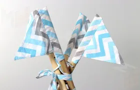 Вигвам зигзаг небесный/звездопад на сером