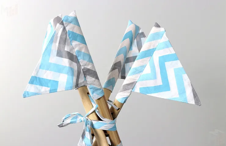 Вигвам зигзаг небесный/звездопад на сером