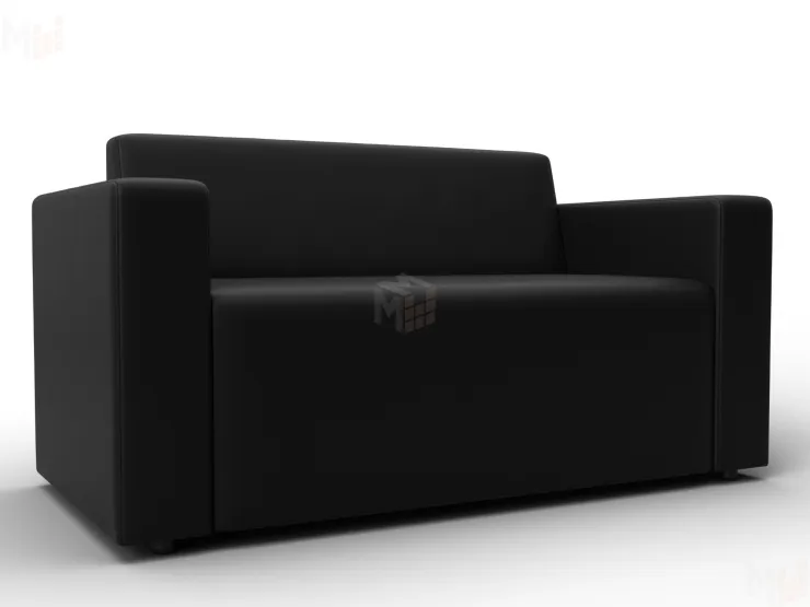 Диван прямой Лига-093 ( Черный )
