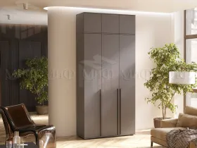 Шкаф Норд 3-х створчатый с антресолью (графит)