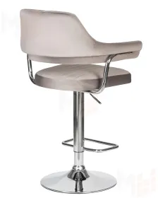 Стул барный DOBRIN CHARLY (серый велюр (MJ9-75))