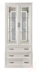 Витрина Мишель 2-ств белый матовый