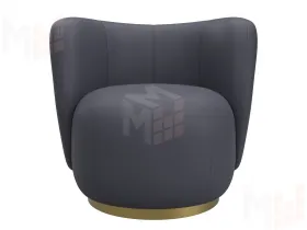 Кресло Лига-072 ( экокожа GRIFON 15 серый )