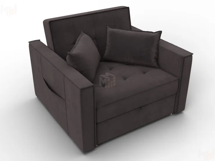 Кресло-кровать Лига-104 (80) ( SEVEN 727 коричневый )