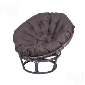 Кресло Папасан 23/01 с коричневой подушкой
