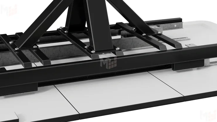 Стол обеденный Хэмптон Тип 1 черный мрамор