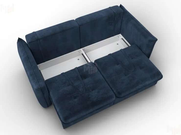 Диван прямой Лига-100 НПБ ( TOWER 13 синий )