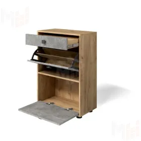 Обувница Мини-Лайт МЛ-7 Дуб крафт золотой/ателье светлое