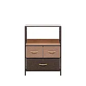 Комод Leset Локи 3 ящ., Коричневый (Коричневый/Бежевый, светло-коричневый, темно-коричневый)